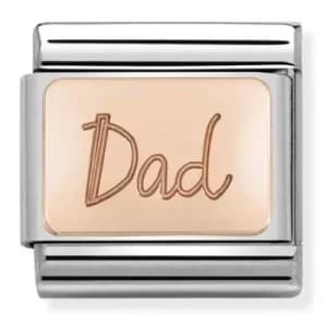 Nomination CLASSIC Rose Gold Plates Dad Charm 430101/32