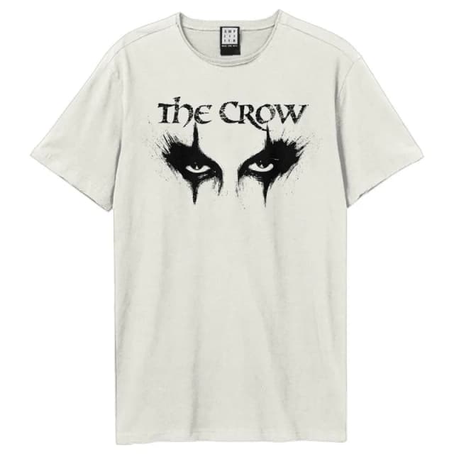 Amplified Amplified Men Eyes The Crow T-Shirt in White Size: 3X-Large White XXXL Male 5063806407591