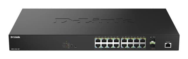 D-Link D-Link 18-Port 2.5G Multi-Gigabit PoE++ Smart Managed Switch with 2 x 10G SFP+ Ports DMS-1250-18P/B