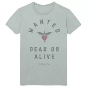 Bon Jovi - Wanted Unisex XX-Large T-Shirt - Green