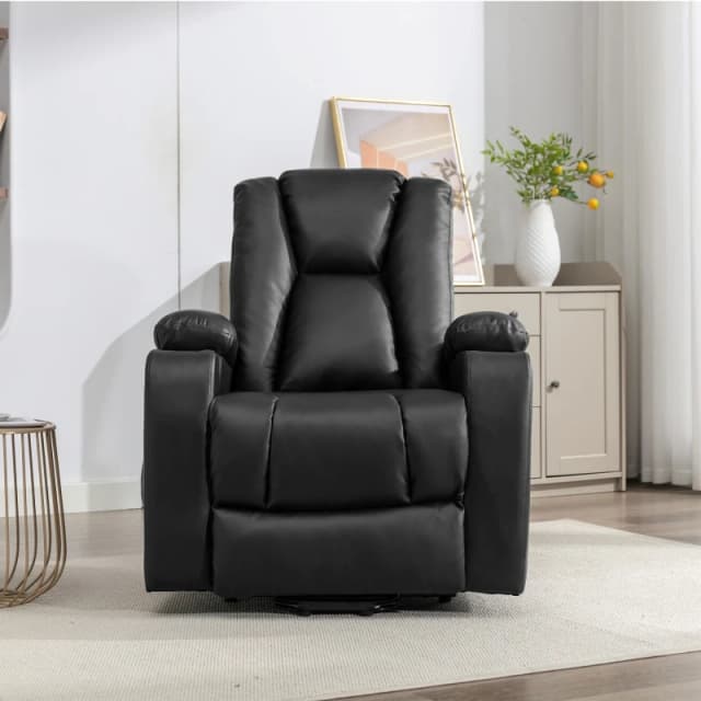 Artemis Home Hartville Electric Lift Assist Riser Recliner with Massage & Heat in Black Unisex