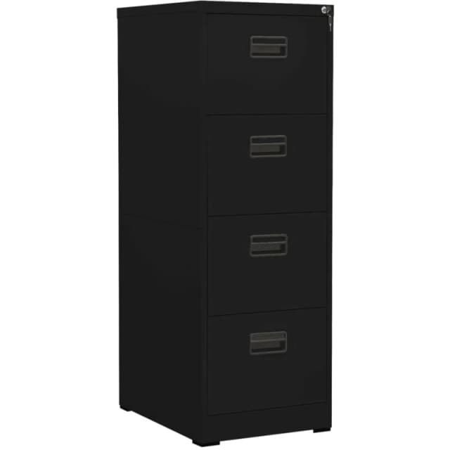 VIDAXL Filing Cabinet Black 46x62x133cm Steel Vidaxl 8720286565926