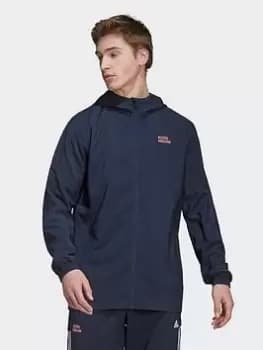 adidas FC Bayern Windbreaker, Dark Blue Size XL Men