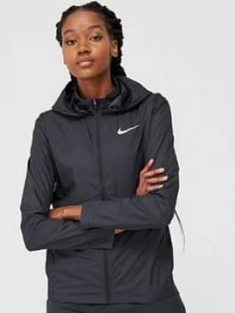 Nike Run Essential Jacket - Black, Size L, Women