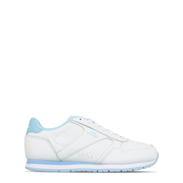 Slazenger Classic Trainers Ladies White/Pow Blue female 3 (36)