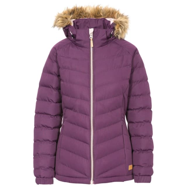 Tresspass Womens Trespass Padded Insulated Parka Potent Purple female 8 (XS)
