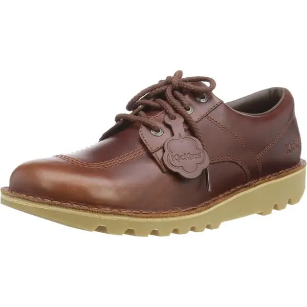 Kickers Mens Kick Lo Core Work Dark Brown Shoes - UK 11