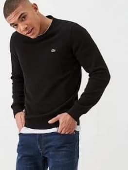 Lacoste Sportswear Classic Crew Neck Knitted Jumper - Black