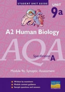 A2 Human Biology Unit 9a Aqa Specification a by Steve Potter Paperback