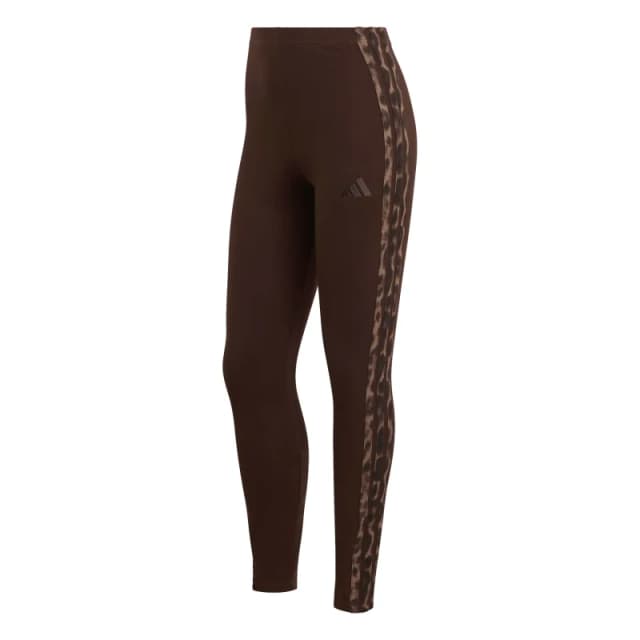 Adidas Women's leopard print leggings adidas Essentials Marron Female XS