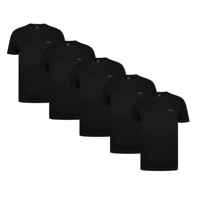 Fabric 5pack T-Shirts - Black S