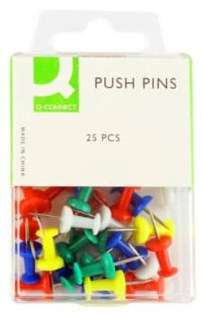Q Connect Push Pins - 250 Pack