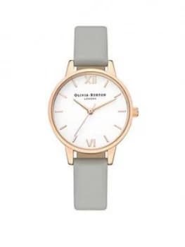 Olivia Burton Grey And Rose Gold Watch