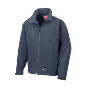 Result Mens 2 Layer Base Softshell Breathable Wind Resistant Jacket (2XL) (Navy Blue)