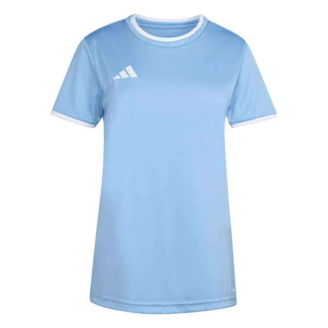 adidas Womens Short Sleeve Performance T-Shirt Lght Blue/White female 14 (L)