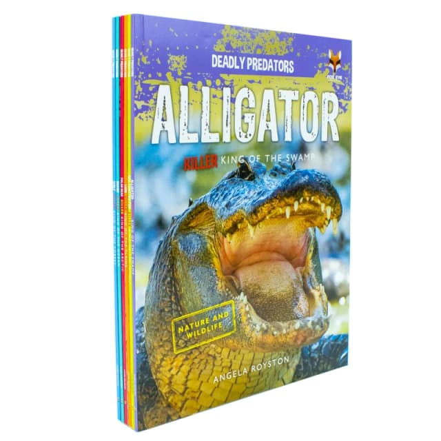 Deadly Predators Killer Kings Of The Animal Kingdom Complete 6 Book Collection Including Alligator And Lion Angela Royston Books