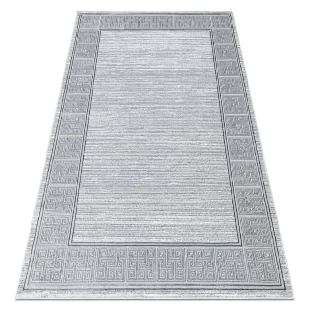 RugsX Carpet Allure 8783 Greek Key, Frame - Structural, Stylish, Glamour Light Grey / Wh 120X170 Cm