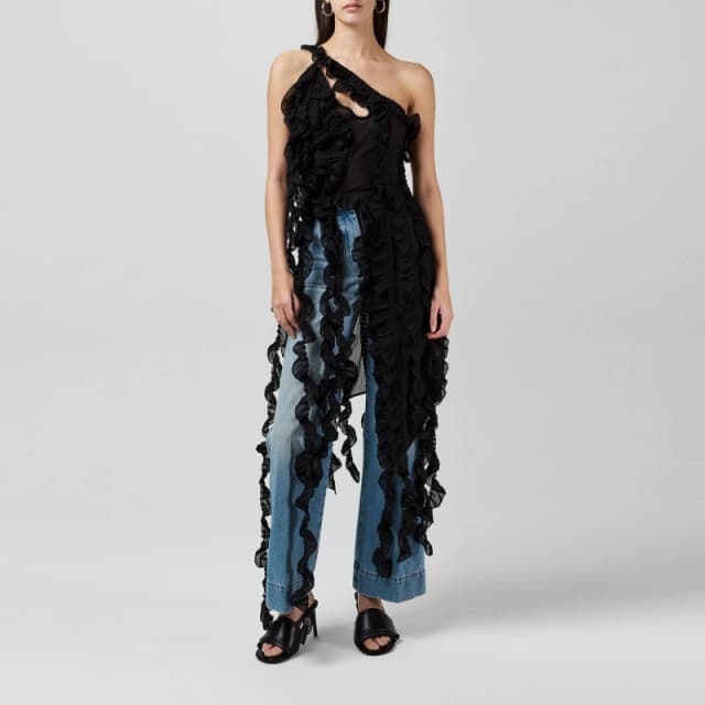 AmyLynn Womens Suki Sleeveless Shirt Black female 8 (S)