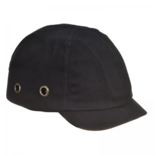 Portwest Short Peak Bump Cap PW89BKR Colour: Black