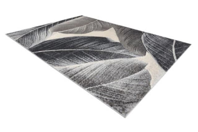 RugsX Carpet Fusion 8912 Dark Grey - Feathers, Modern, Abstract 80X150 Cm