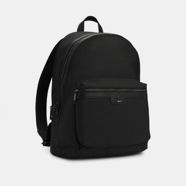 Boss Ray Backpack with Logo and Signature Stripe Black male One Size