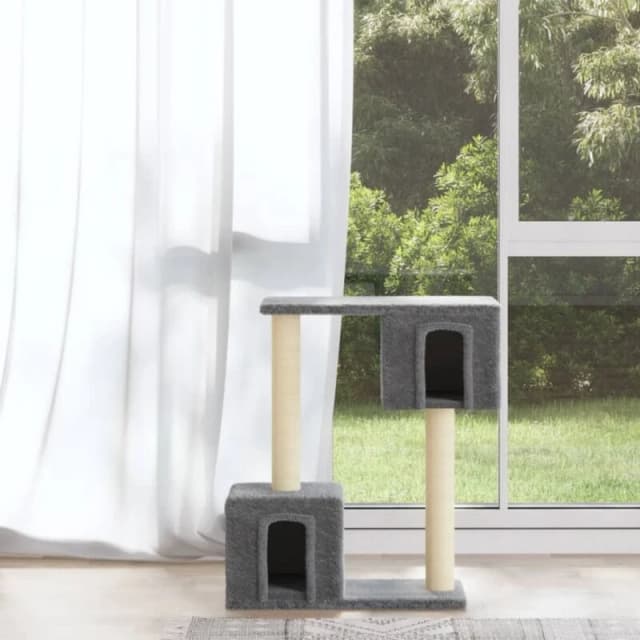 VIDAXL Vidaxl - Cat Tree with Sisal Scratching Posts Light Grey 60cm 8720286566879