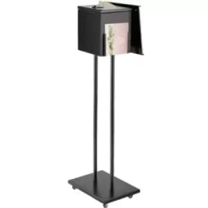 VEVOR Ballot Box, Floor Standing Suggestion Box with Lock and Sign Holder, Side Pocket for Storing Ballots, Brochures, Donation Box for Home Office Ch