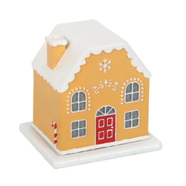 Something Different Something Different Candy Cane Gingerbread House Incense Holder in White White One Size Unisex 5063806402688