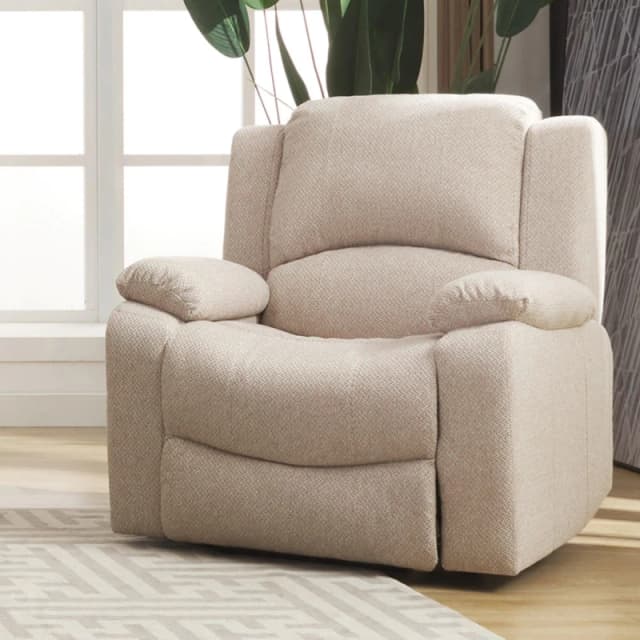 Artemis Home Marldon Manual Reclining Armchair in Beige Beige Unisex