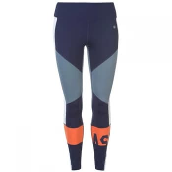 Asics Colour Block Tights Ladies - Peacoat Blue
