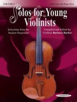 Solos for Young Violinists , Vol. 5 by Barbara Barber