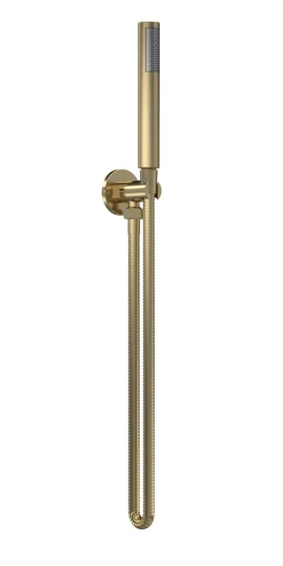 Balterley Round Outlet Elbow Parking Bracket Shower Handset Brushed Brass Bronze