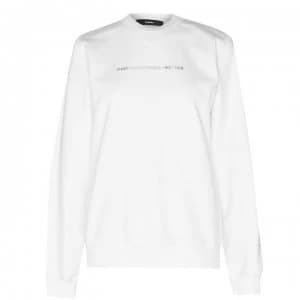 Diesel Crop Sweatshirt - 100 White