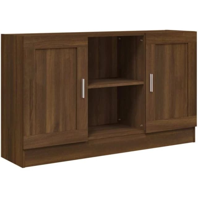 VIDAXL Sideboard Brown Oak 120x30.5x70cm Engineered Wood Vidaxl 8720286954980