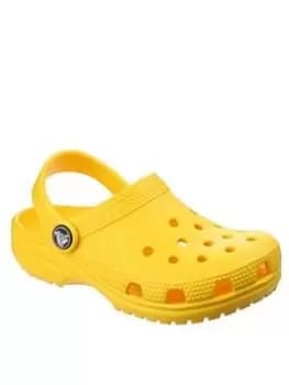 Crocs Classic Clog Slip On, Yellow, Size 11 Younger
