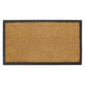 JVL Plain Granite Coir Mat, 40x70cm