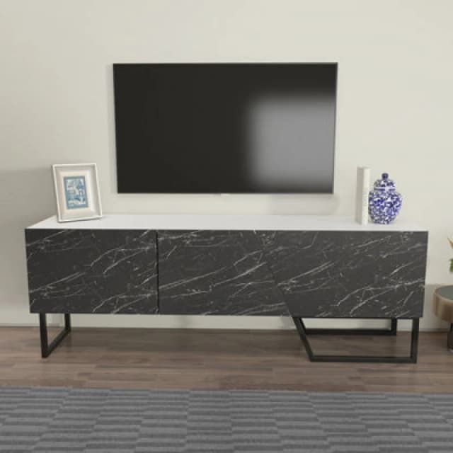 Decorotika Parla TV Stand TV Unit for TVs up to 60" White
