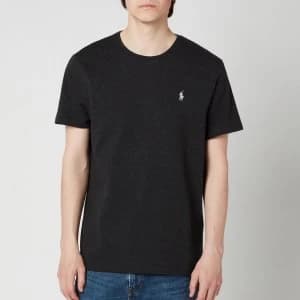 Polo Ralph Lauren Mens Custom Slim Fit Crewneck T-Shirt - Black Marl Heather - L
