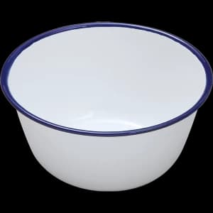 white enamel pudding basin small 10cm