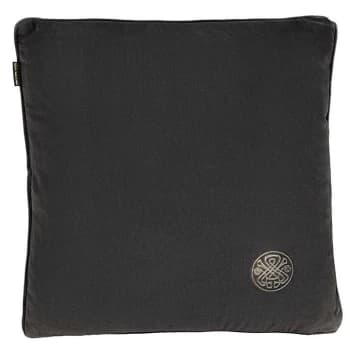 Biba Velvet Cushion - Charcoal