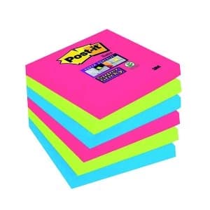 Post it Super Sticky 76x76mm Bora Bora Notes Pack of 6 654 6SS JP