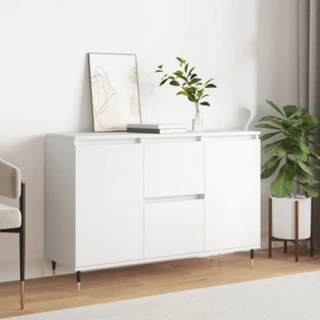 Vidaxl Sideboard White 101.5X35X70 Cm Engineered Wood