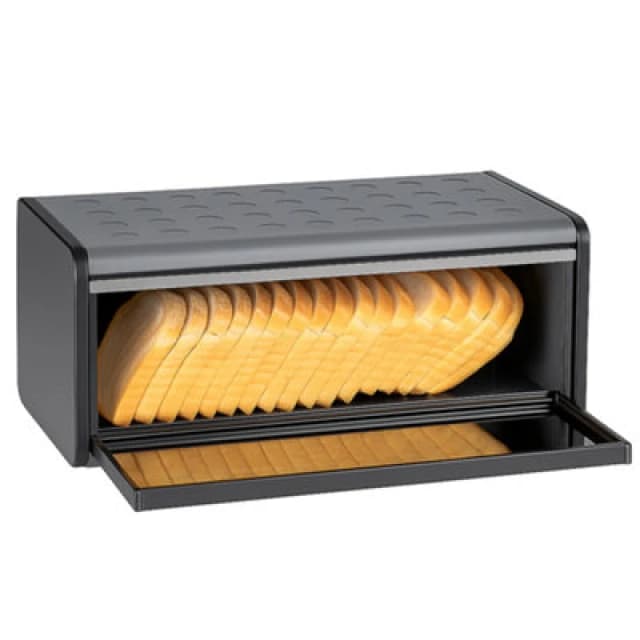 Innoteck Essentials Bread Bin With Magnetically Sealed Lid - Grey