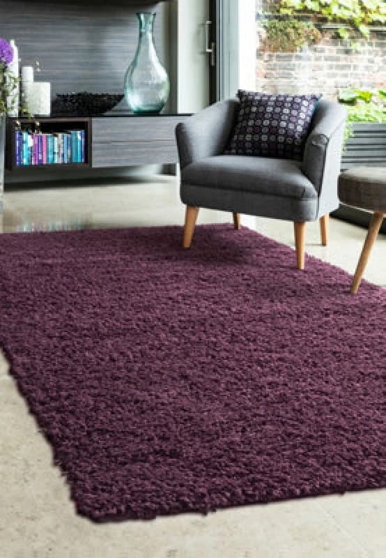 Homemaker Jazz Shaggy Cosy Rug Plum 80X150 JB42121