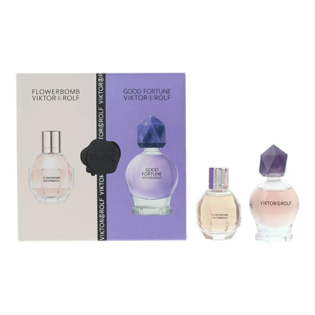 Viktor & Rolf Mini Gift Set 7ml FlowerBomb Eau de Parfum + 7ml Good Fortune EDP
