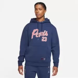 Nike Paris Saint Germain x Jordan Hoodie Mens - Blue