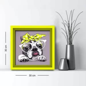 3030AHS-030 Multicolor Decorative Framed MDF Painting