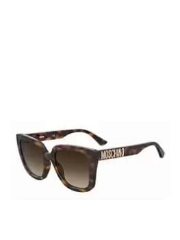 Moschino Large Square Tortoiseshell Sunglasses - Havana 2