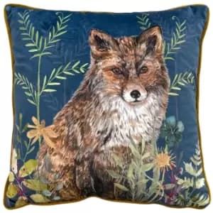 Willow Fox Cushion Midnight, Midnight / 43 x 43cm / Polyester Filled
