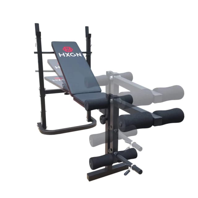 HXGN Barbell Bench with Leg Developer Black